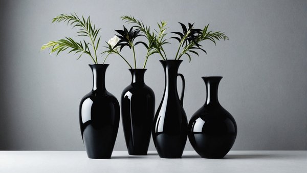 Décorez votre intérieur avec la collection de vases noirs